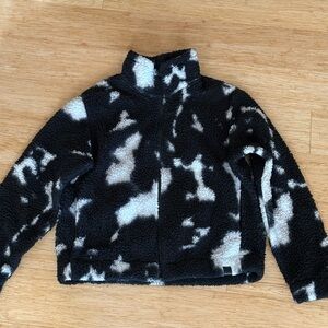 Black and White Fleece Jacket